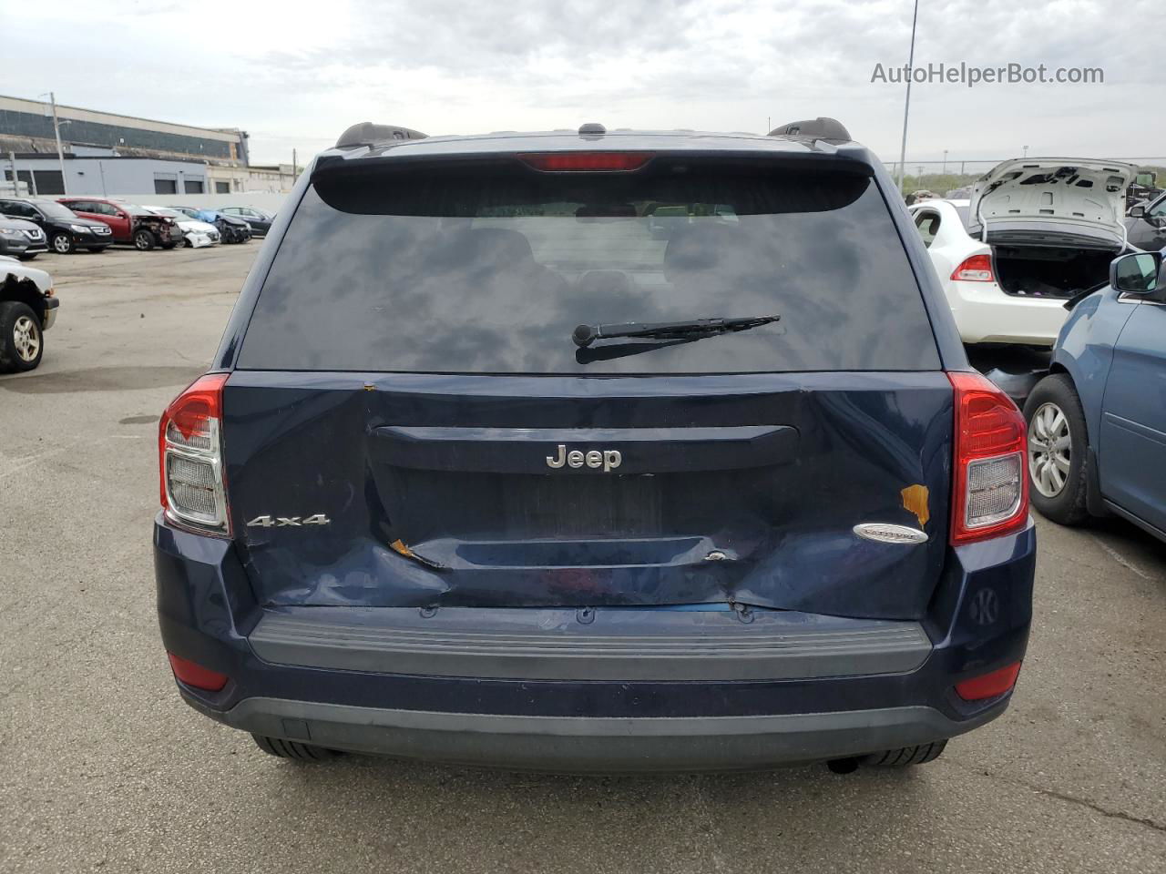 2013 Jeep Compass Latitude Синий vin: 1C4NJDEB3DD246169