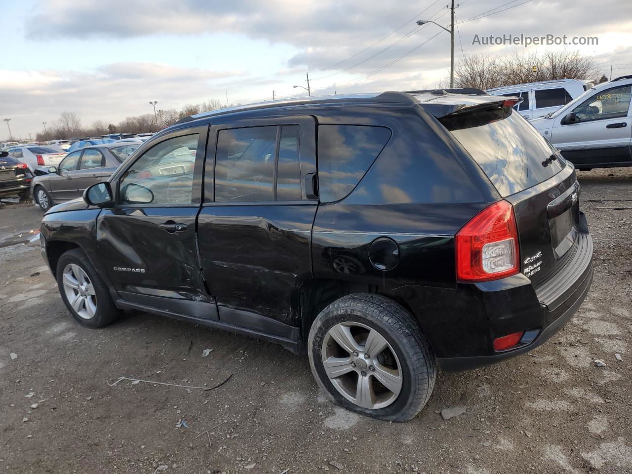 2013 Jeep Compass Latitude Black vin: 1C4NJDEB3DD246351