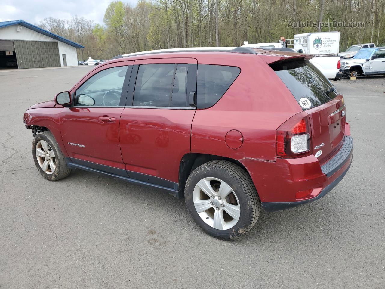 2014 Jeep Compass Latitude Burgundy vin: 1C4NJDEB3ED521413