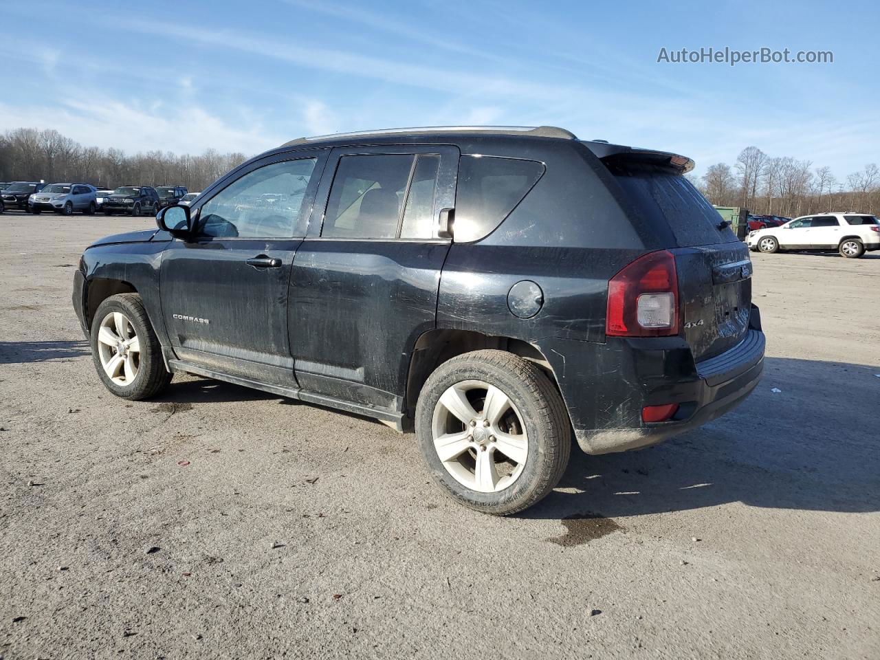 2014 Jeep Compass Latitude Black vin: 1C4NJDEB3ED621267