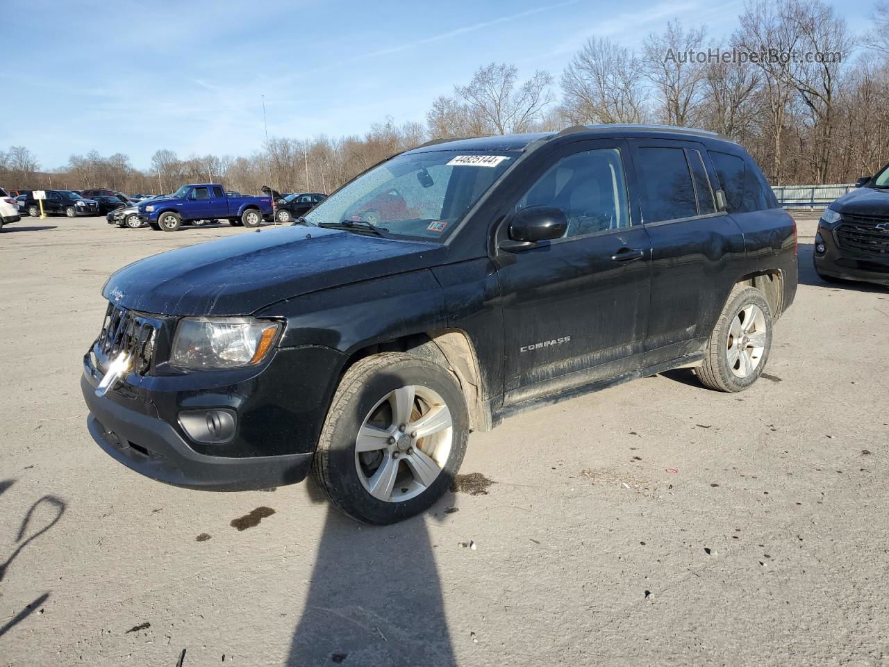 2014 Jeep Compass Latitude Черный vin: 1C4NJDEB3ED621267