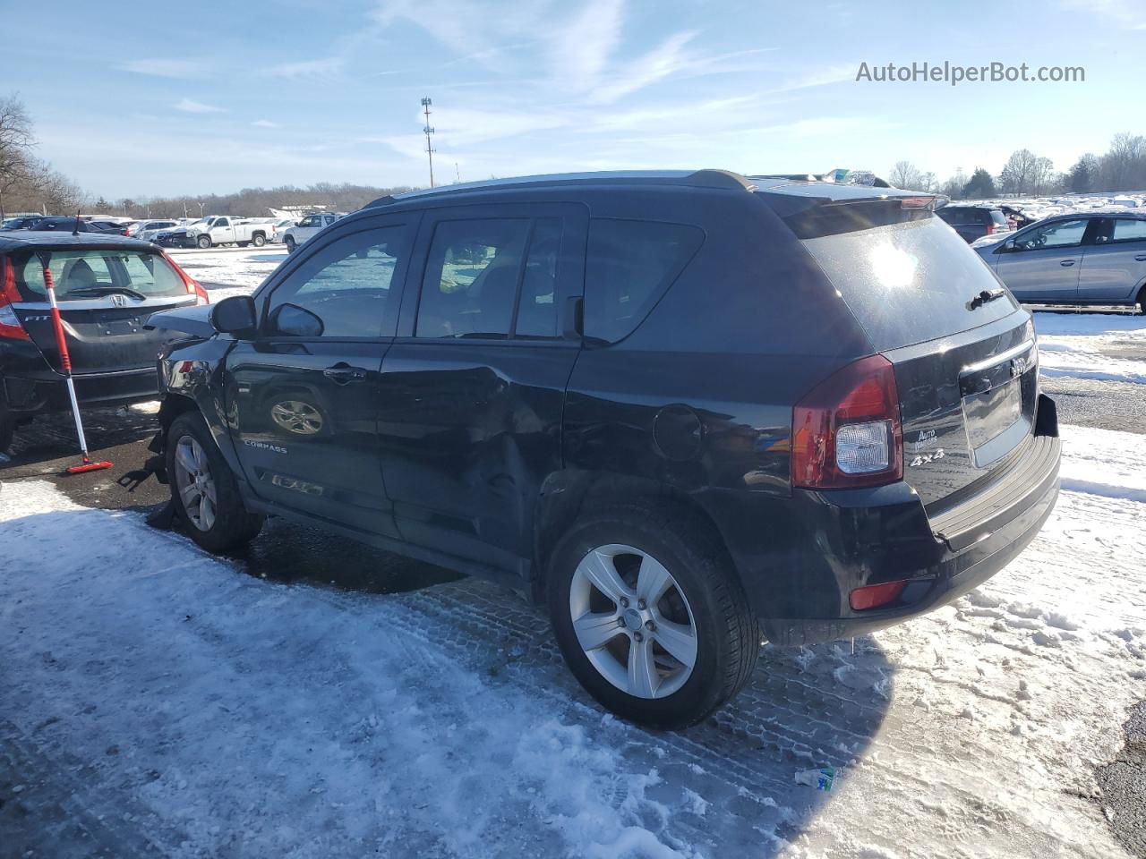 2014 Jeep Compass Latitude Black vin: 1C4NJDEB3ED664958