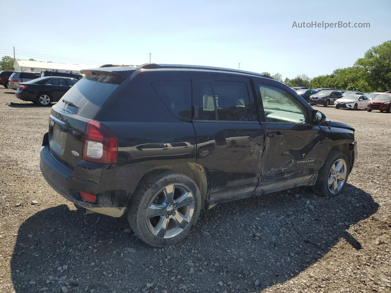 2014 Jeep Compass Latitude Black vin: 1C4NJDEB3ED707033