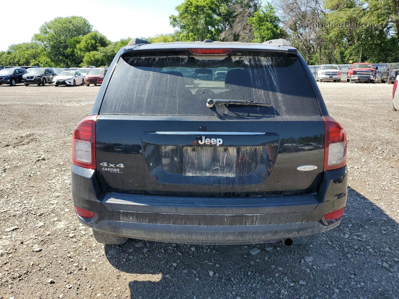 2014 Jeep Compass Latitude Black vin: 1C4NJDEB3ED707033