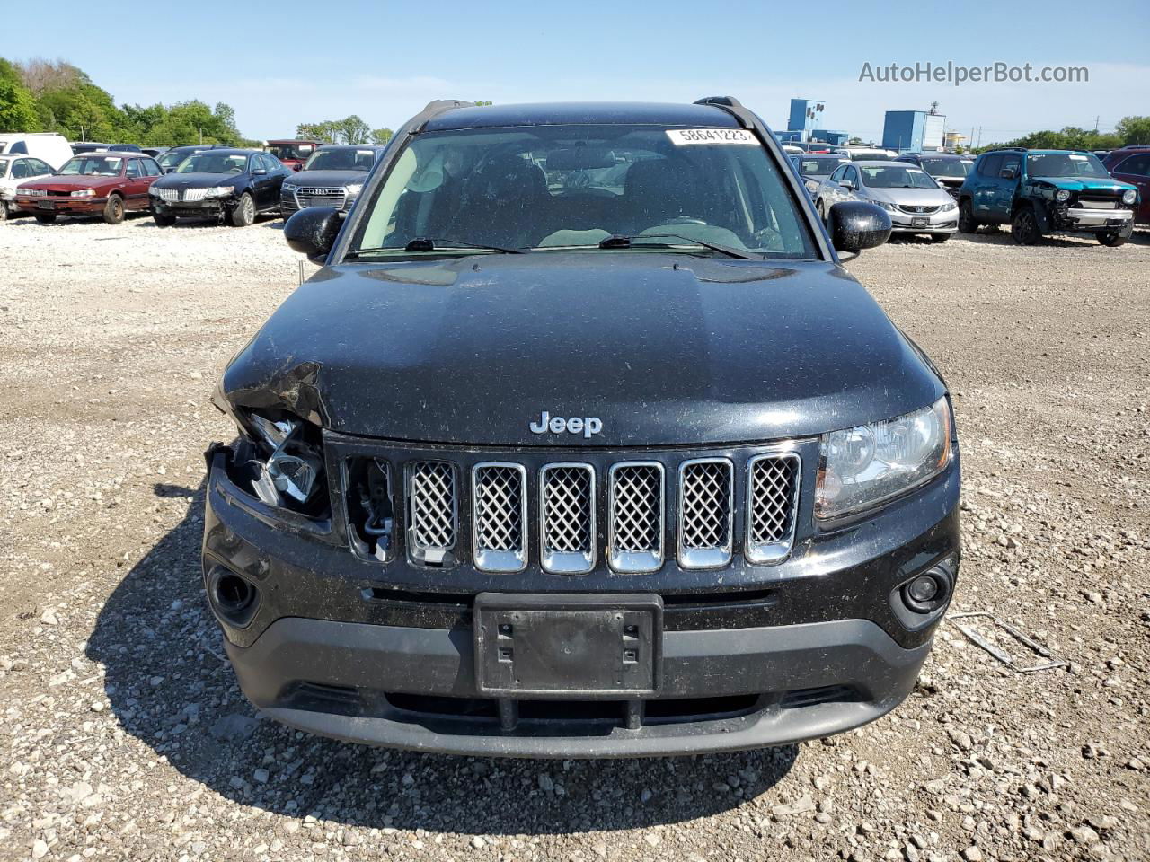 2014 Jeep Compass Latitude Черный vin: 1C4NJDEB3ED707033