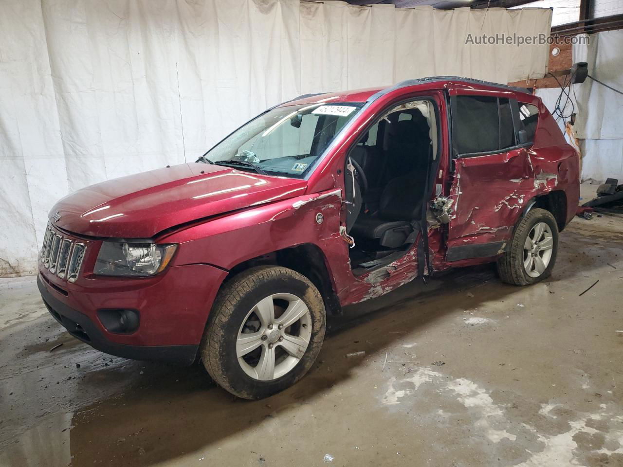 2016 Jeep Compass Latitude Red vin: 1C4NJDEB3GD552745