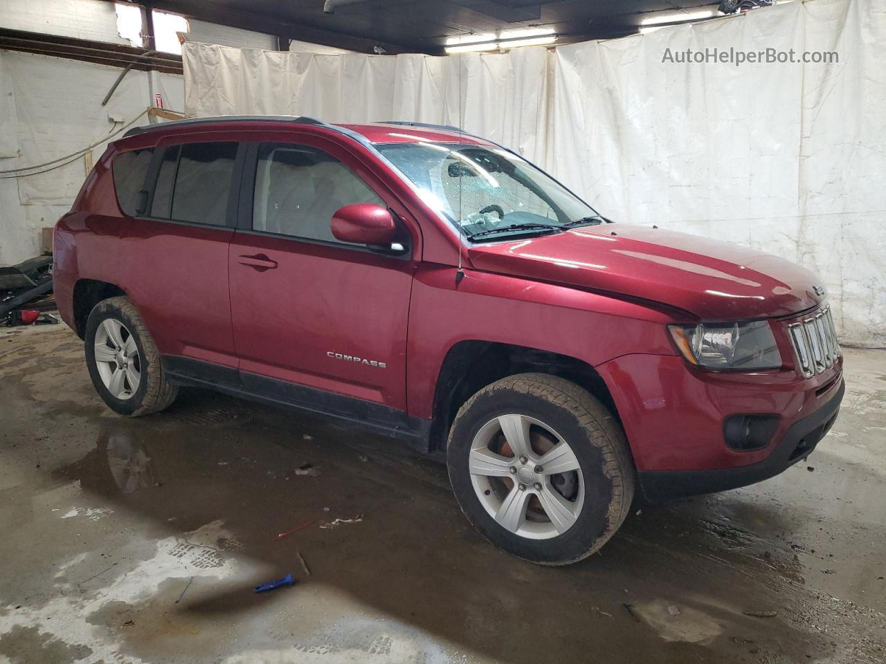 2016 Jeep Compass Latitude Red vin: 1C4NJDEB3GD552745