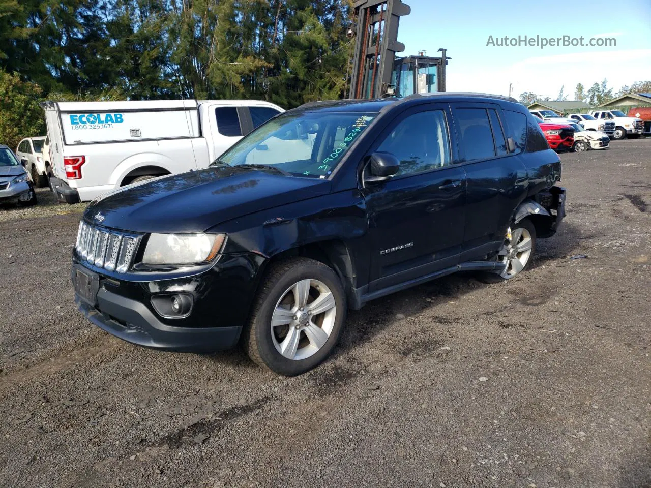 2016 Jeep Compass Latitude Черный vin: 1C4NJDEB3GD617061