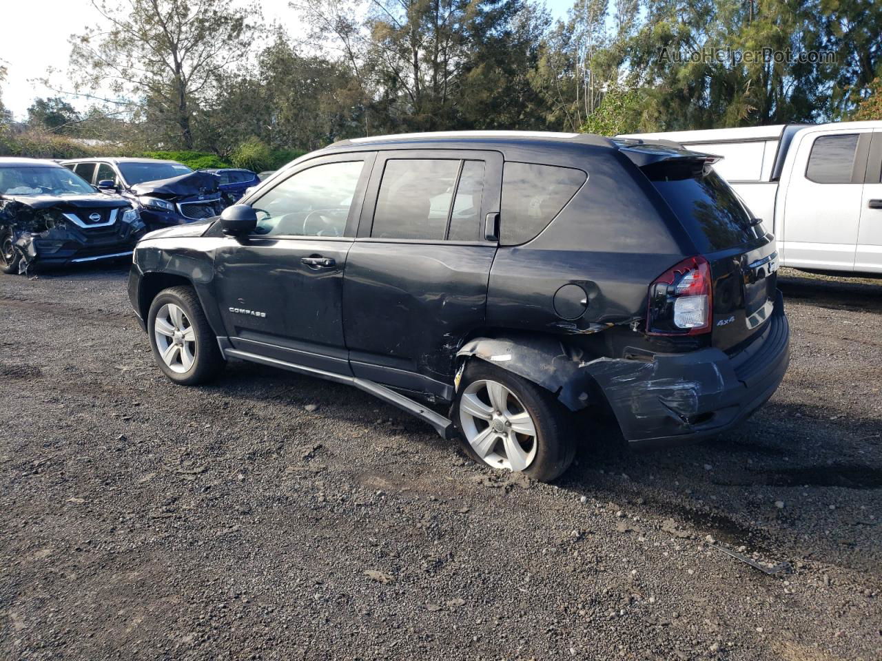 2016 Jeep Compass Latitude Черный vin: 1C4NJDEB3GD617061