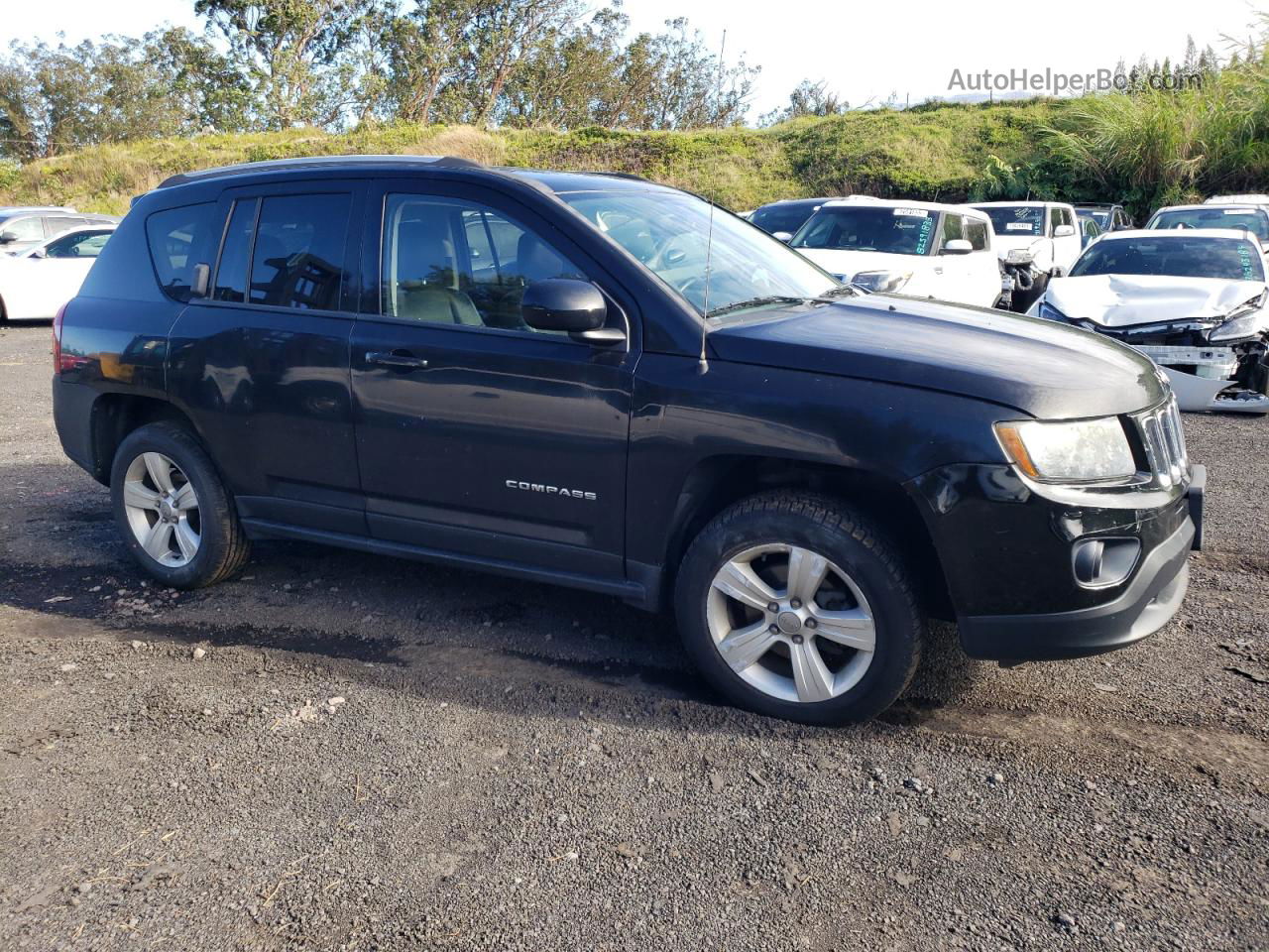 2016 Jeep Compass Latitude Black vin: 1C4NJDEB3GD617061