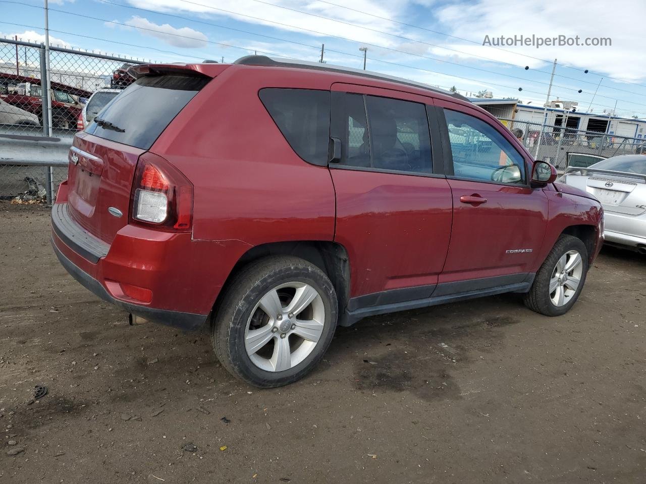 2016 Jeep Compass Latitude Red vin: 1C4NJDEB3GD685523