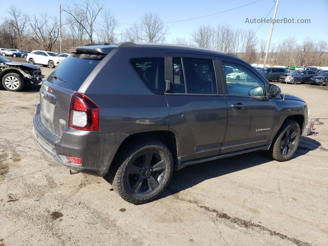 2016 Jeep Compass Latitude Gray vin: 1C4NJDEB3GD759393