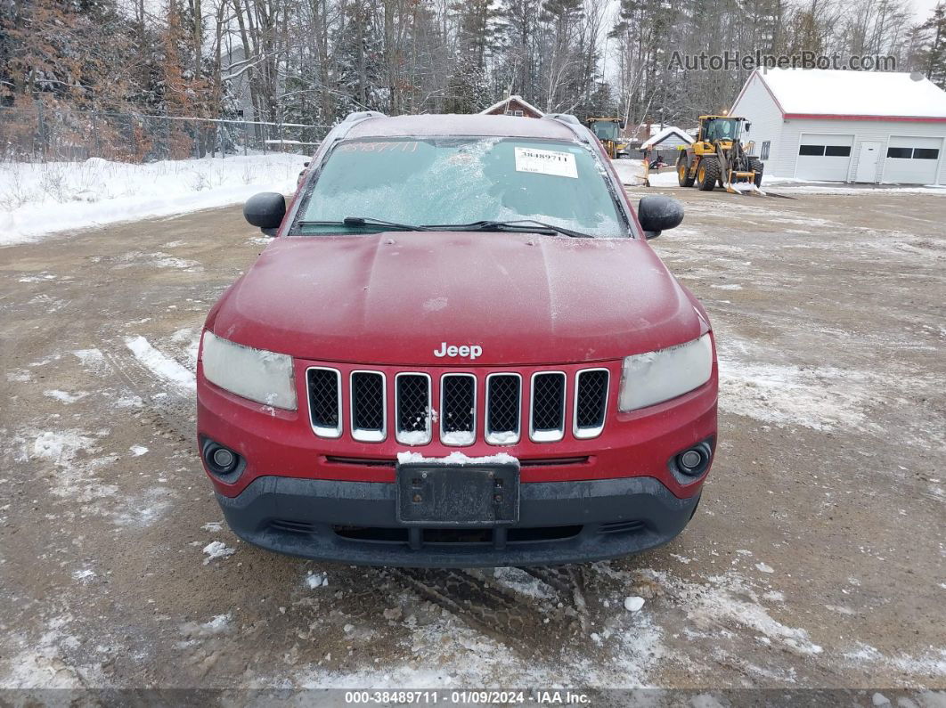 2013 Jeep Compass Latitude Maroon vin: 1C4NJDEB4DD248464