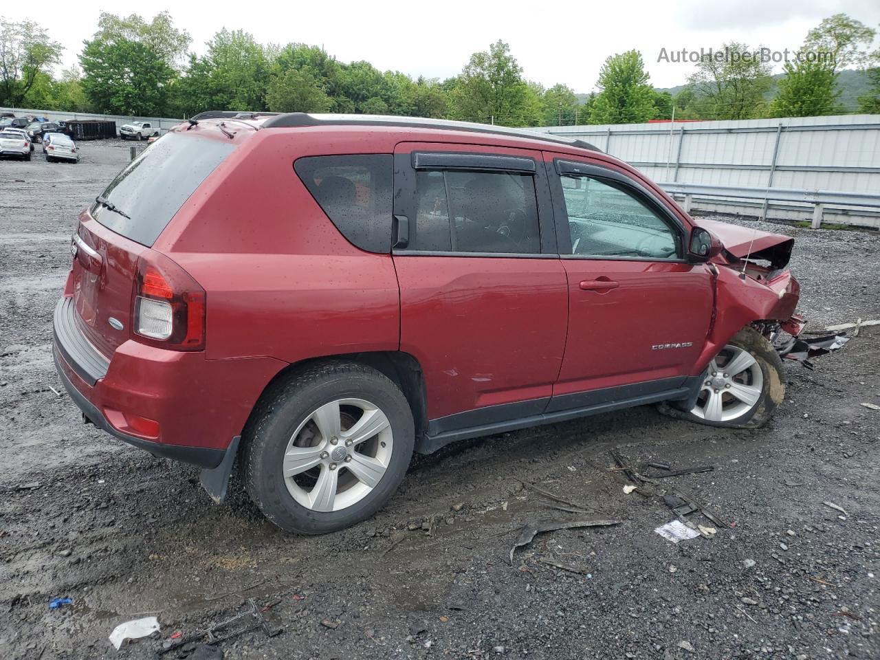 2014 Jeep Compass Latitude Burgundy vin: 1C4NJDEB4ED521629