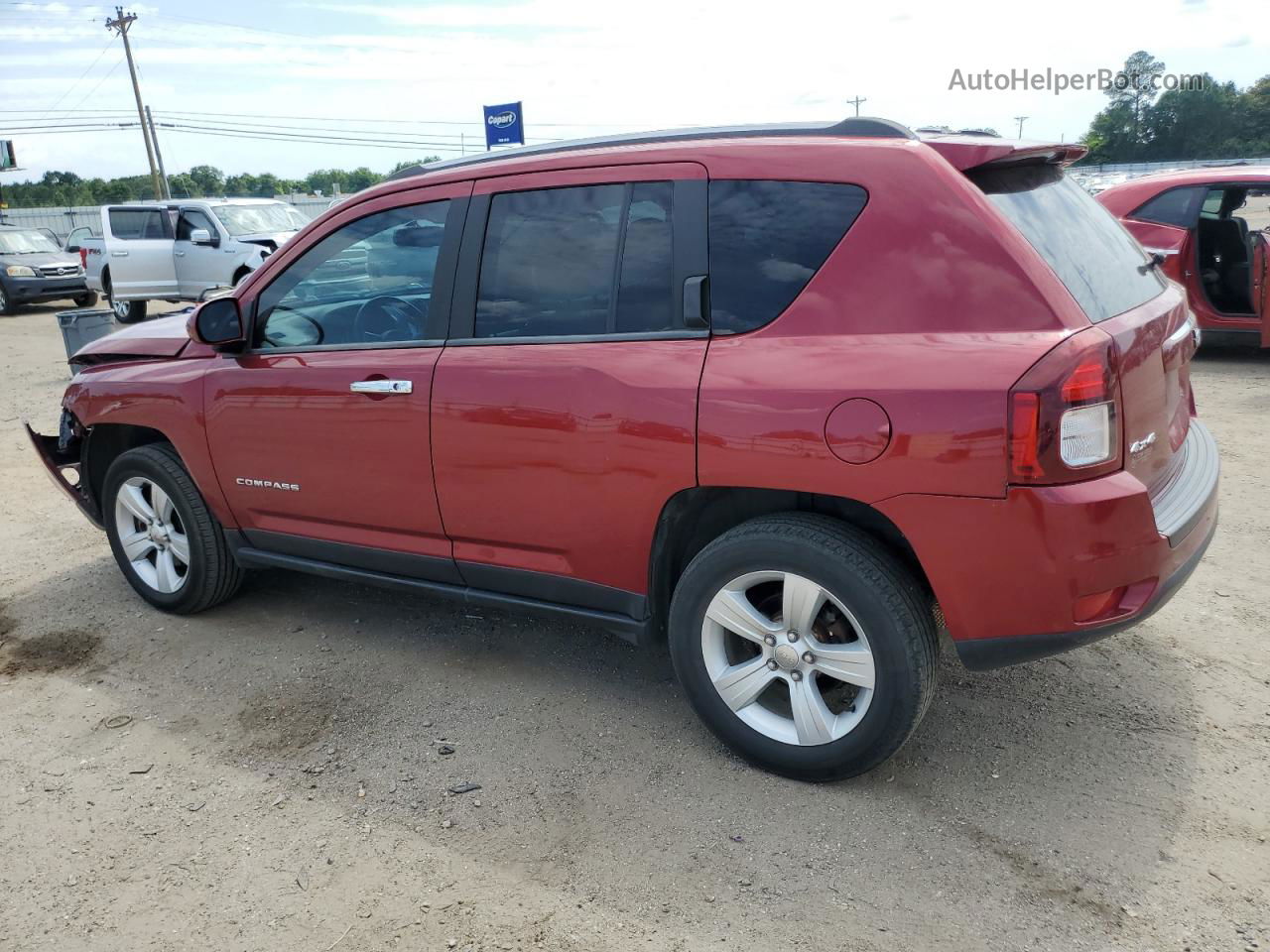 2014 Jeep Compass Latitude Burgundy vin: 1C4NJDEB4ED600282