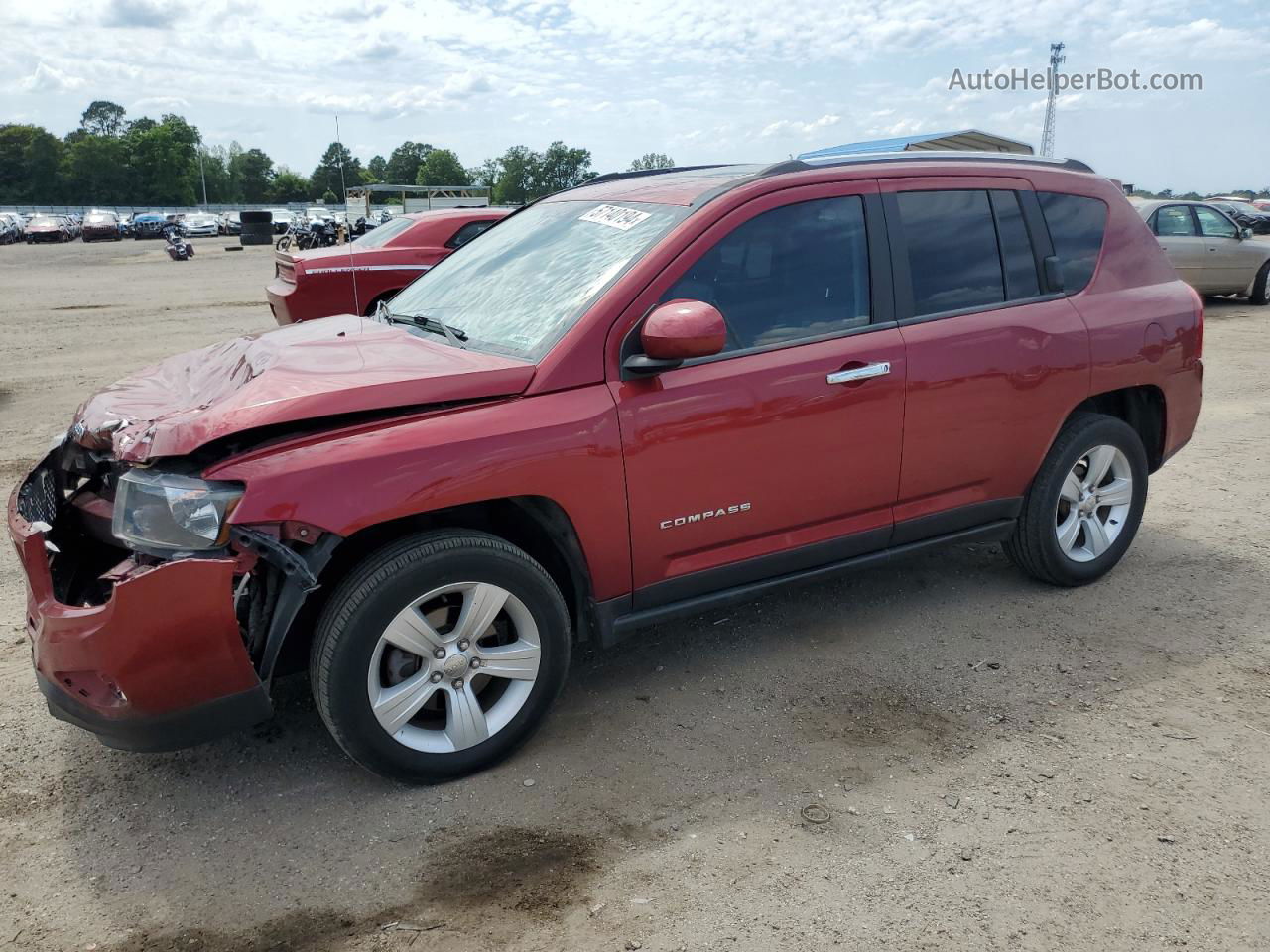 2014 Jeep Compass Latitude Burgundy vin: 1C4NJDEB4ED600282