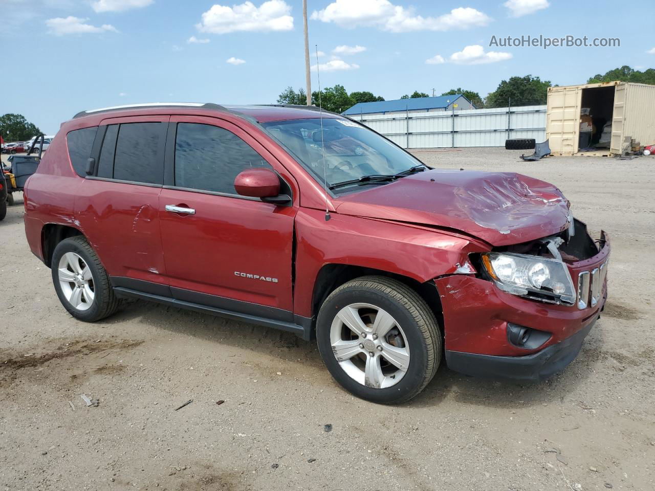 2014 Jeep Compass Latitude Burgundy vin: 1C4NJDEB4ED600282