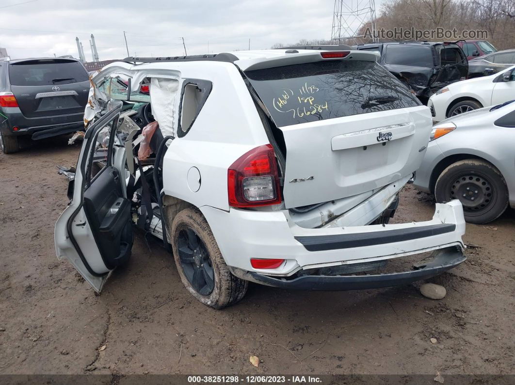 2014 Jeep Compass Latitude White vin: 1C4NJDEB4ED766284