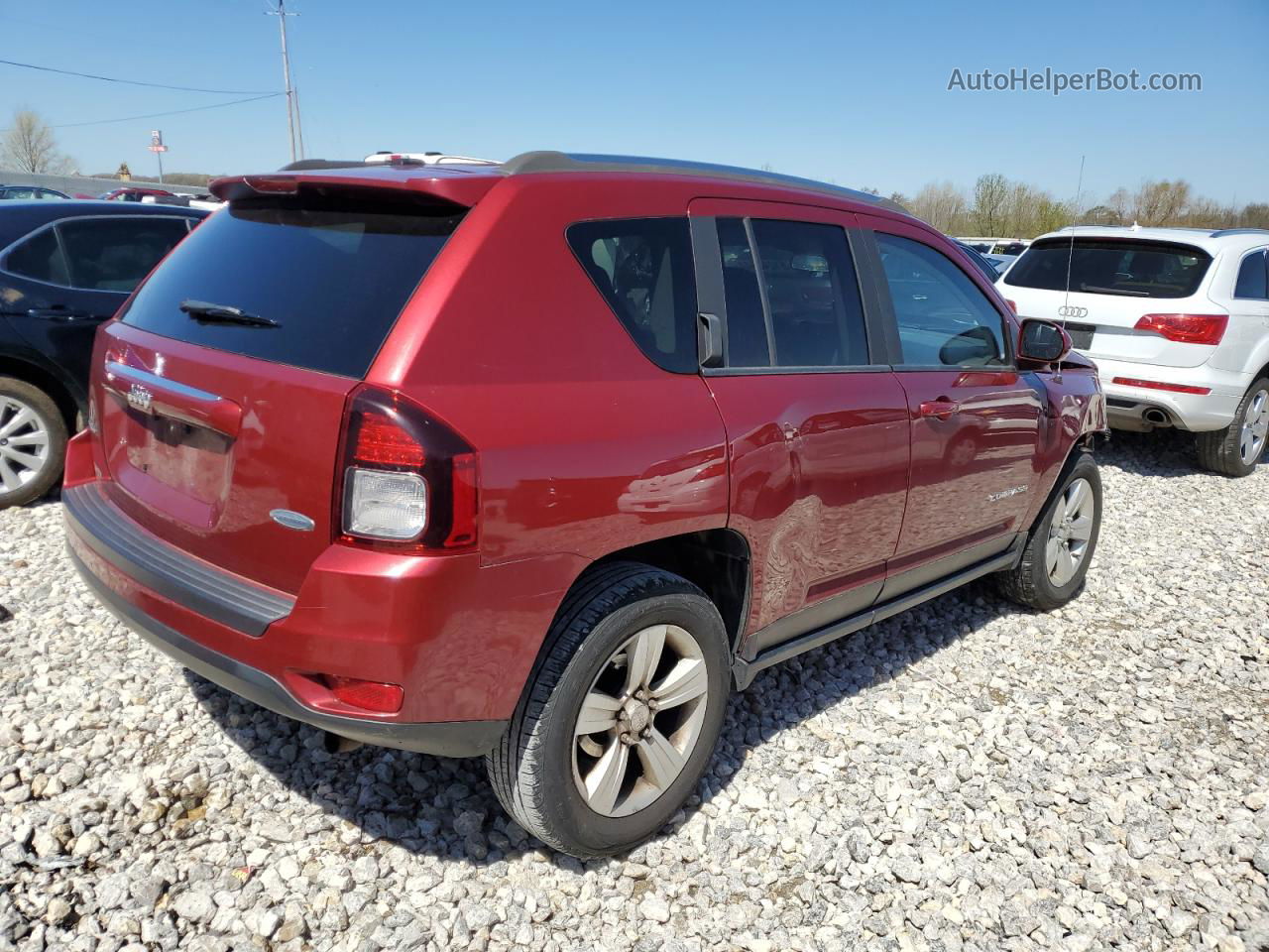 2014 Jeep Compass Latitude Бордовый vin: 1C4NJDEB4ED905071