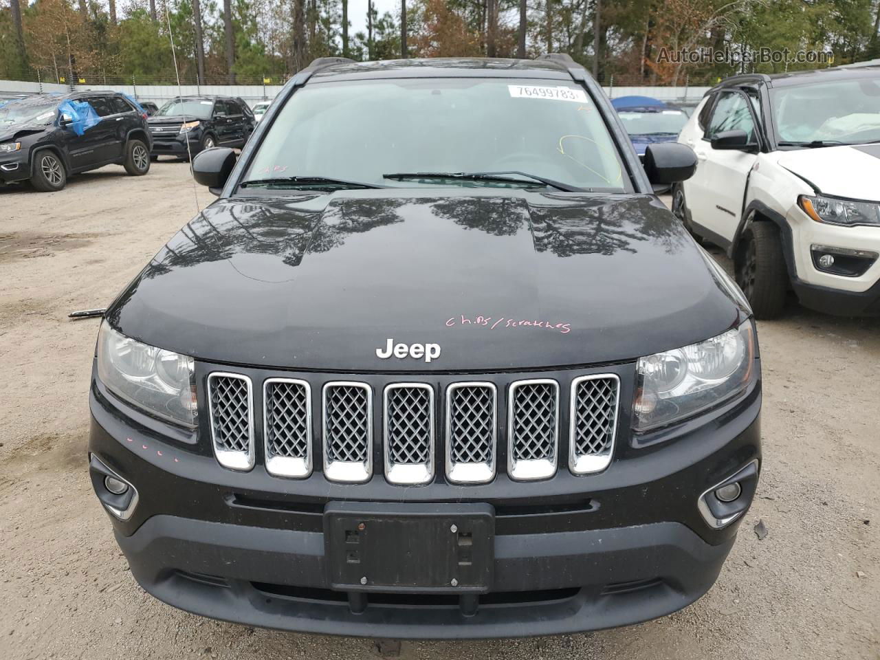 2016 Jeep Compass Latitude Черный vin: 1C4NJDEB4GD546159