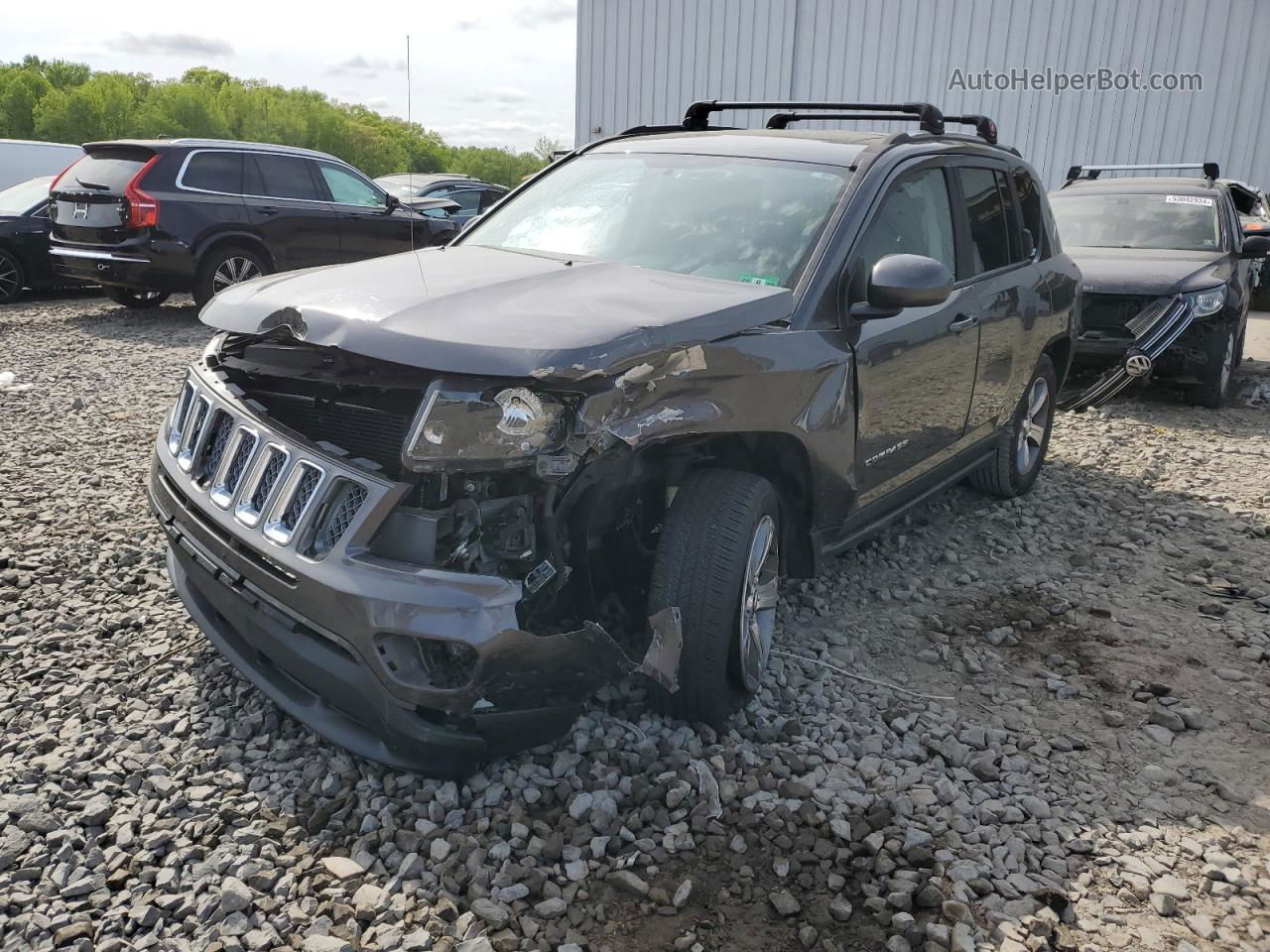 2016 Jeep Compass Latitude Черный vin: 1C4NJDEB4GD768006