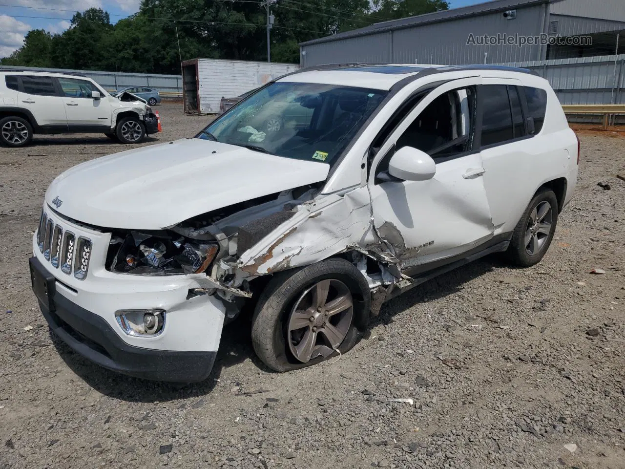 2016 Jeep Compass Latitude White vin: 1C4NJDEB4GD768863