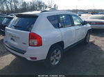 2013 Jeep Compass Latitude White vin: 1C4NJDEB5DD222116