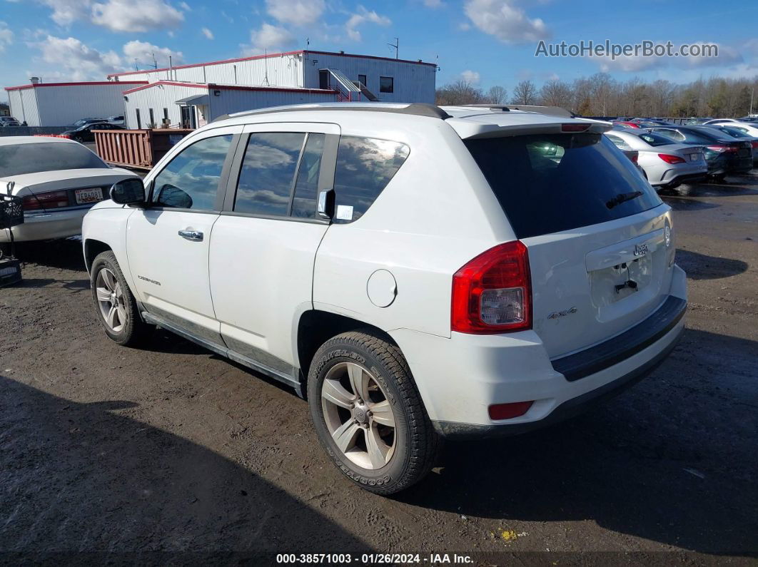 2013 Jeep Compass Latitude White vin: 1C4NJDEB5DD222116