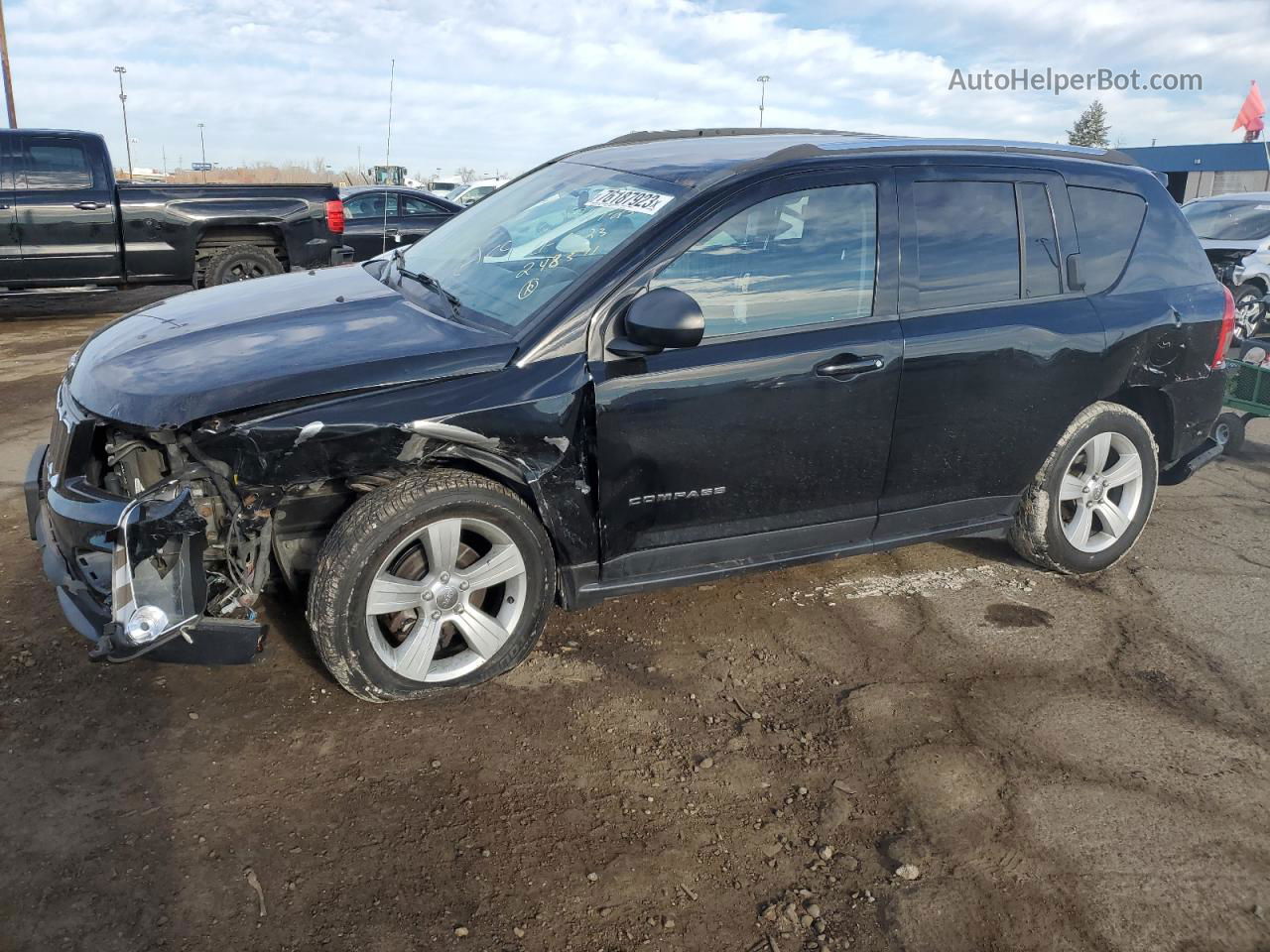 2013 Jeep Compass Latitude Black vin: 1C4NJDEB5DD248571