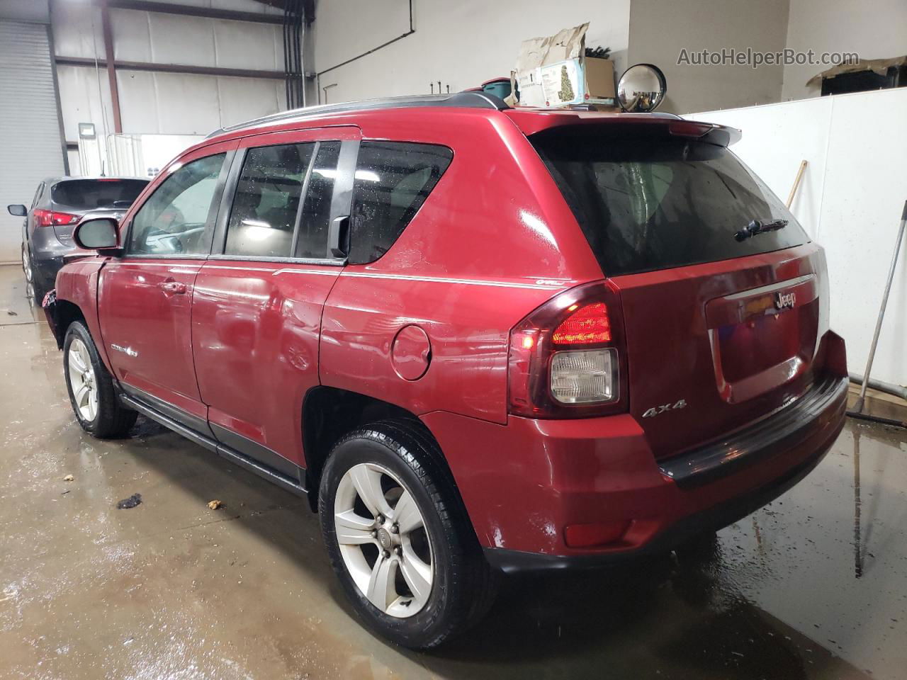 2014 Jeep Compass Latitude Red vin: 1C4NJDEB5ED521719