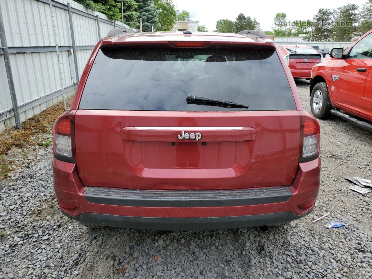 2014 Jeep Compass Latitude Maroon vin: 1C4NJDEB5ED551433