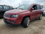 2014 Jeep Compass Latitude Red vin: 1C4NJDEB5ED651502