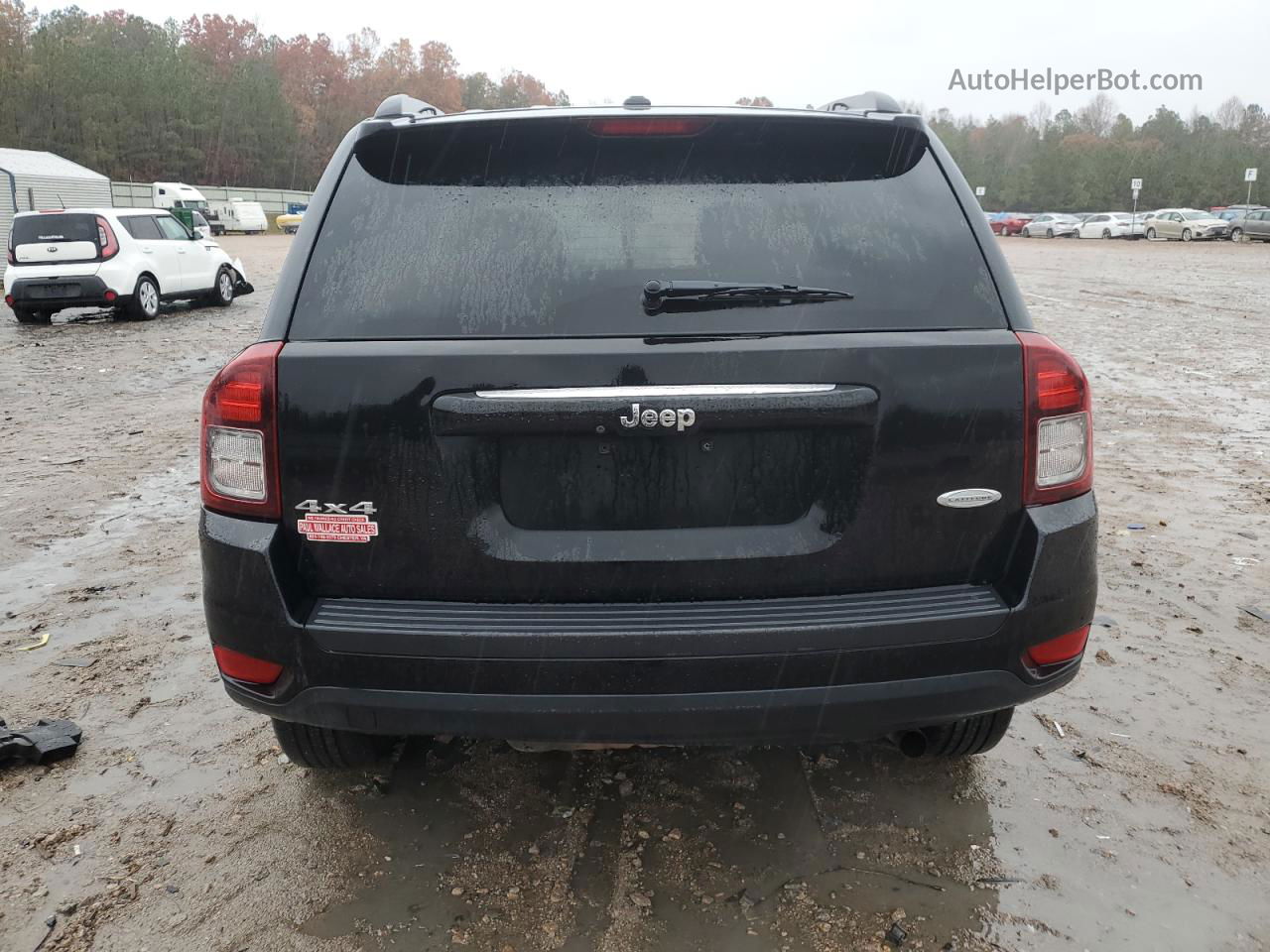 2014 Jeep Compass Latitude Черный vin: 1C4NJDEB5ED809871