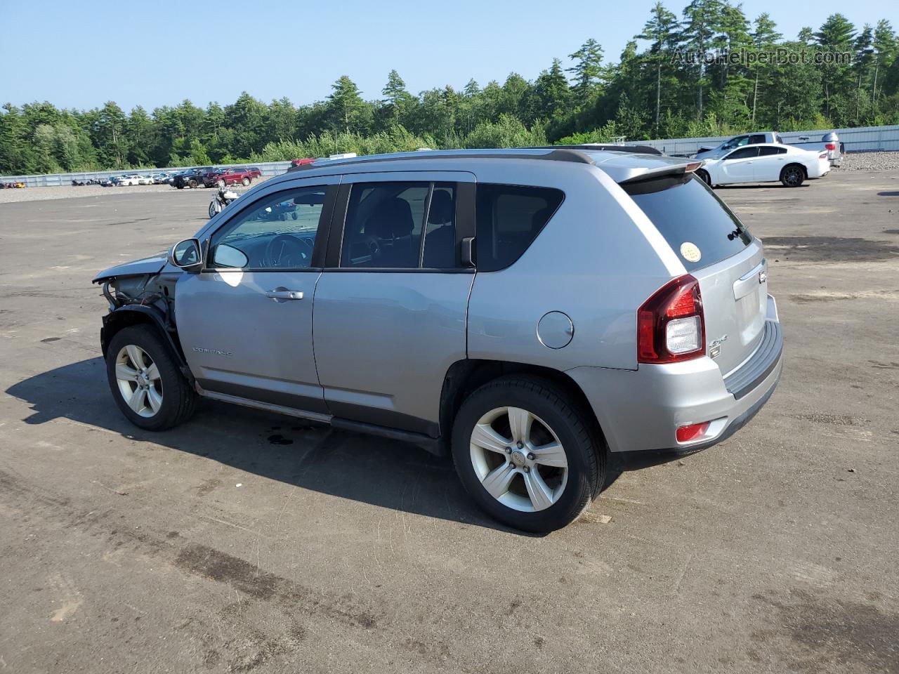 2014 Jeep Compass Latitude Silver vin: 1C4NJDEB5ED817730