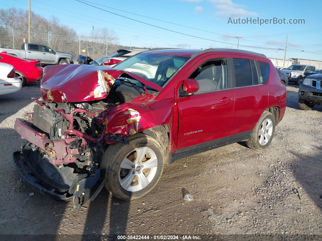 2014 Jeep Compass Latitude Red vin: 1C4NJDEB5ED821132