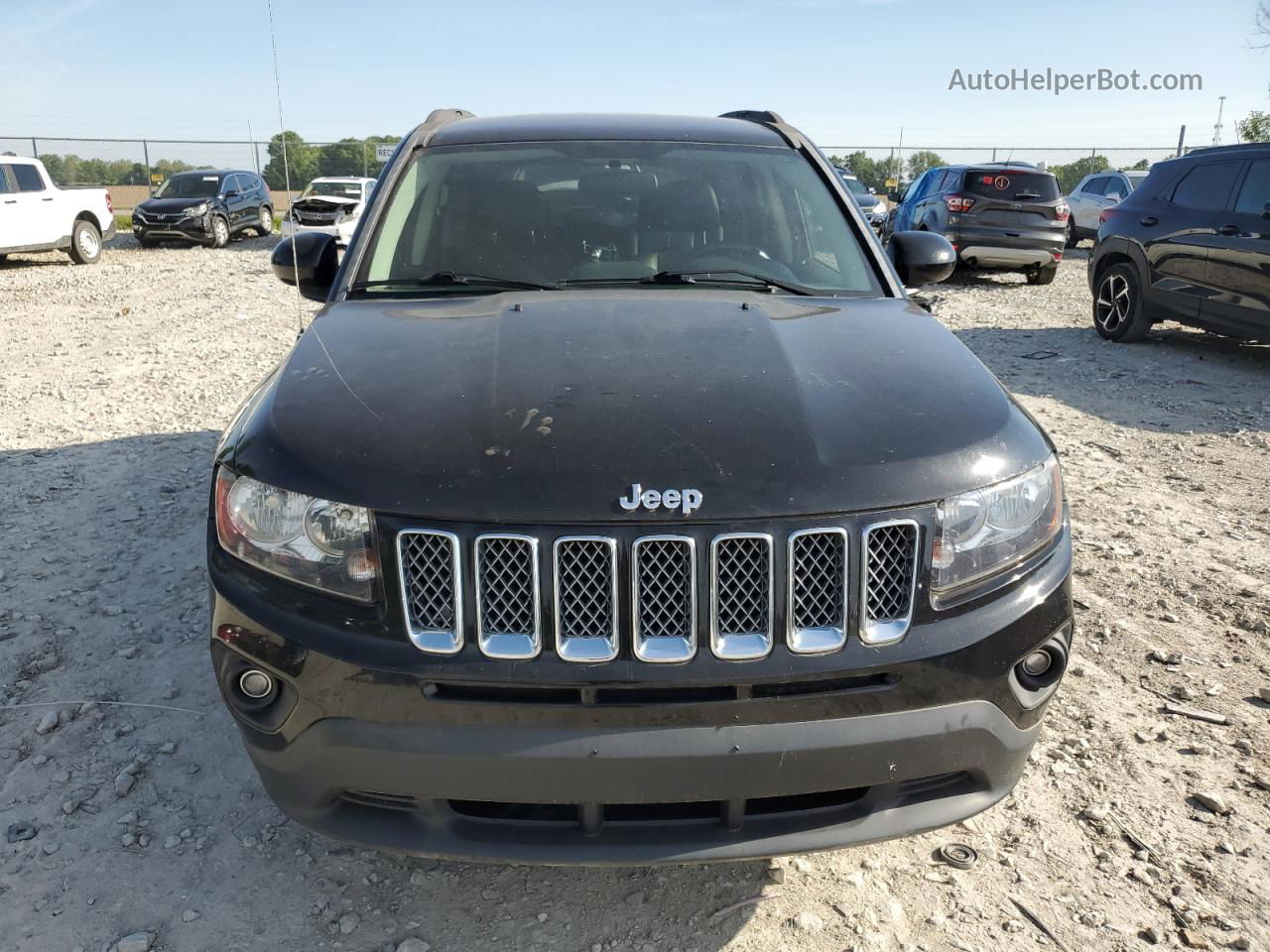 2014 Jeep Compass Latitude Black vin: 1C4NJDEB5ED898390