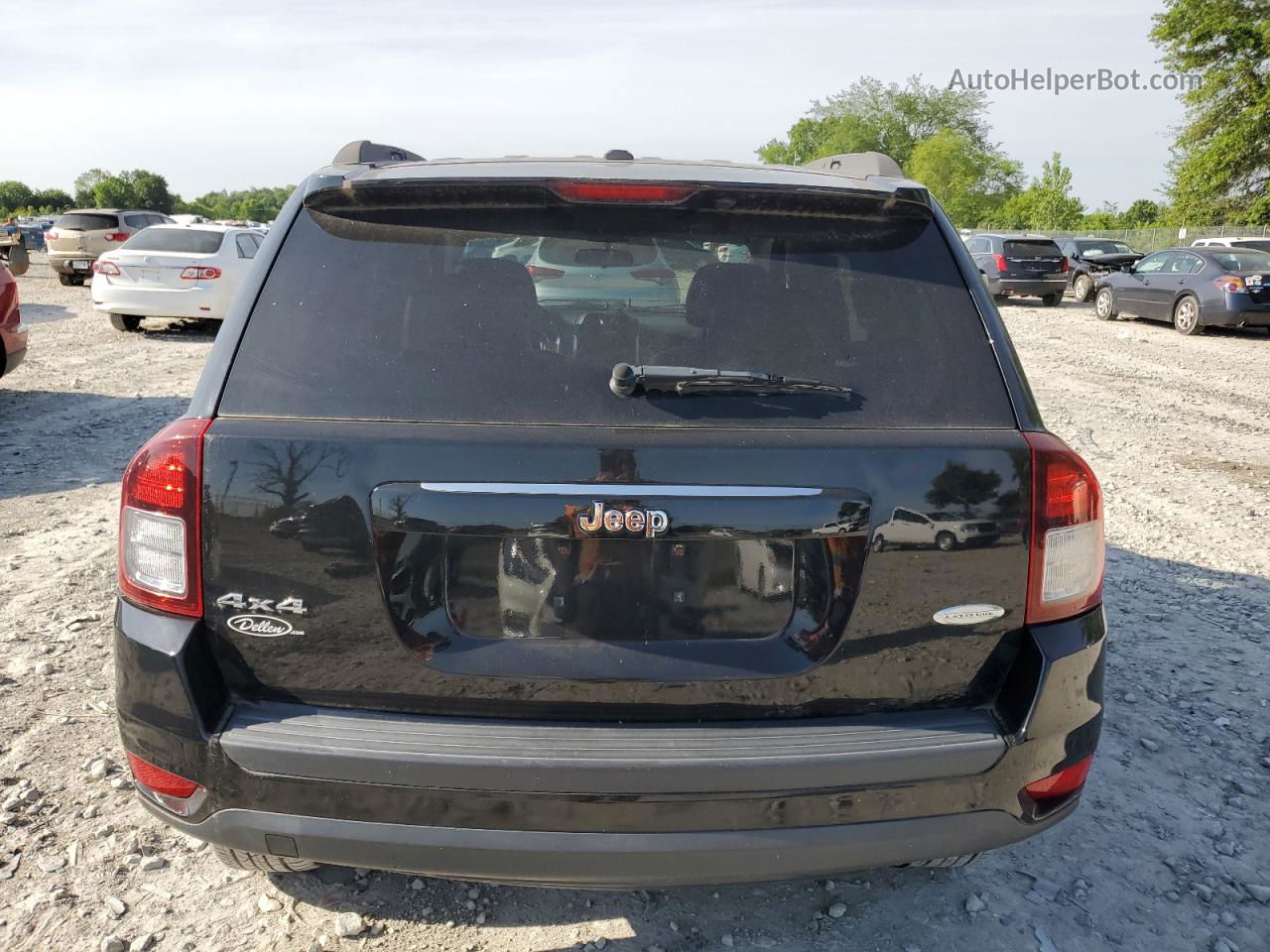 2014 Jeep Compass Latitude Black vin: 1C4NJDEB5ED898390