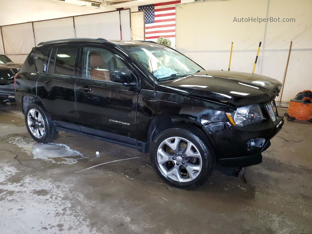 2016 Jeep Compass Latitude Black vin: 1C4NJDEB5GD729991