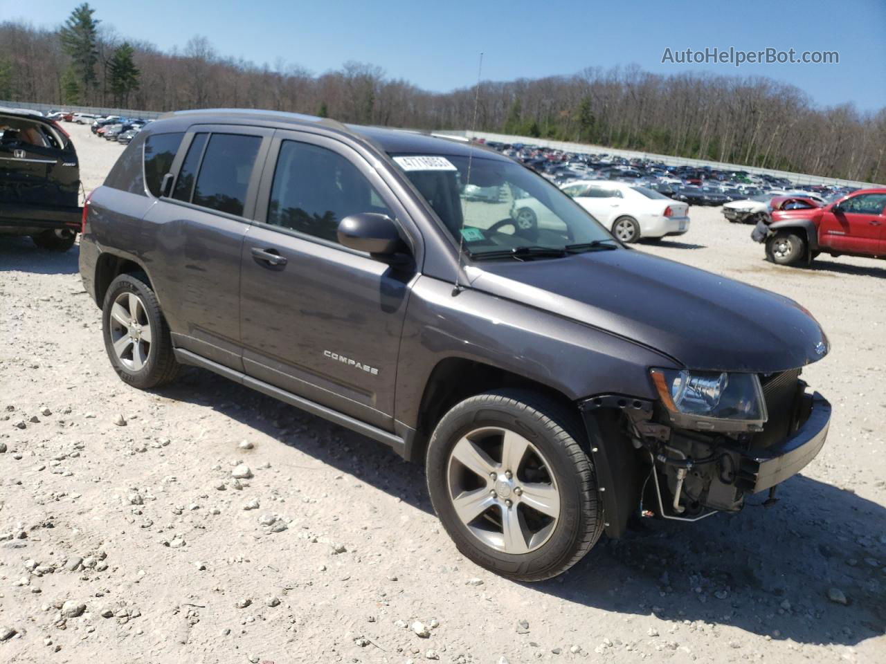 2016 Jeep Compass Latitude Серый vin: 1C4NJDEB5GD772520