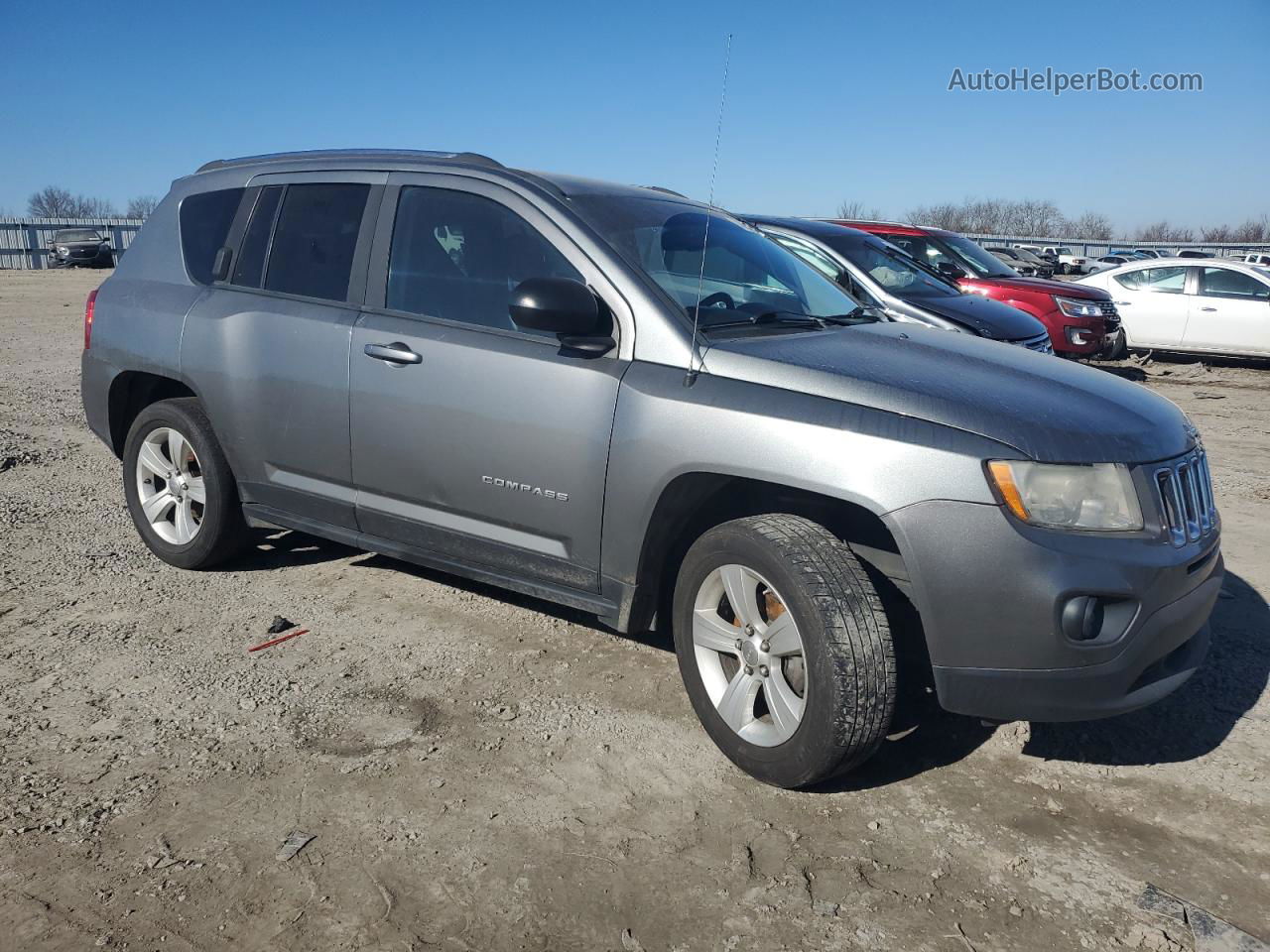 2013 Jeep Compass Latitude Серый vin: 1C4NJDEB6DD101448