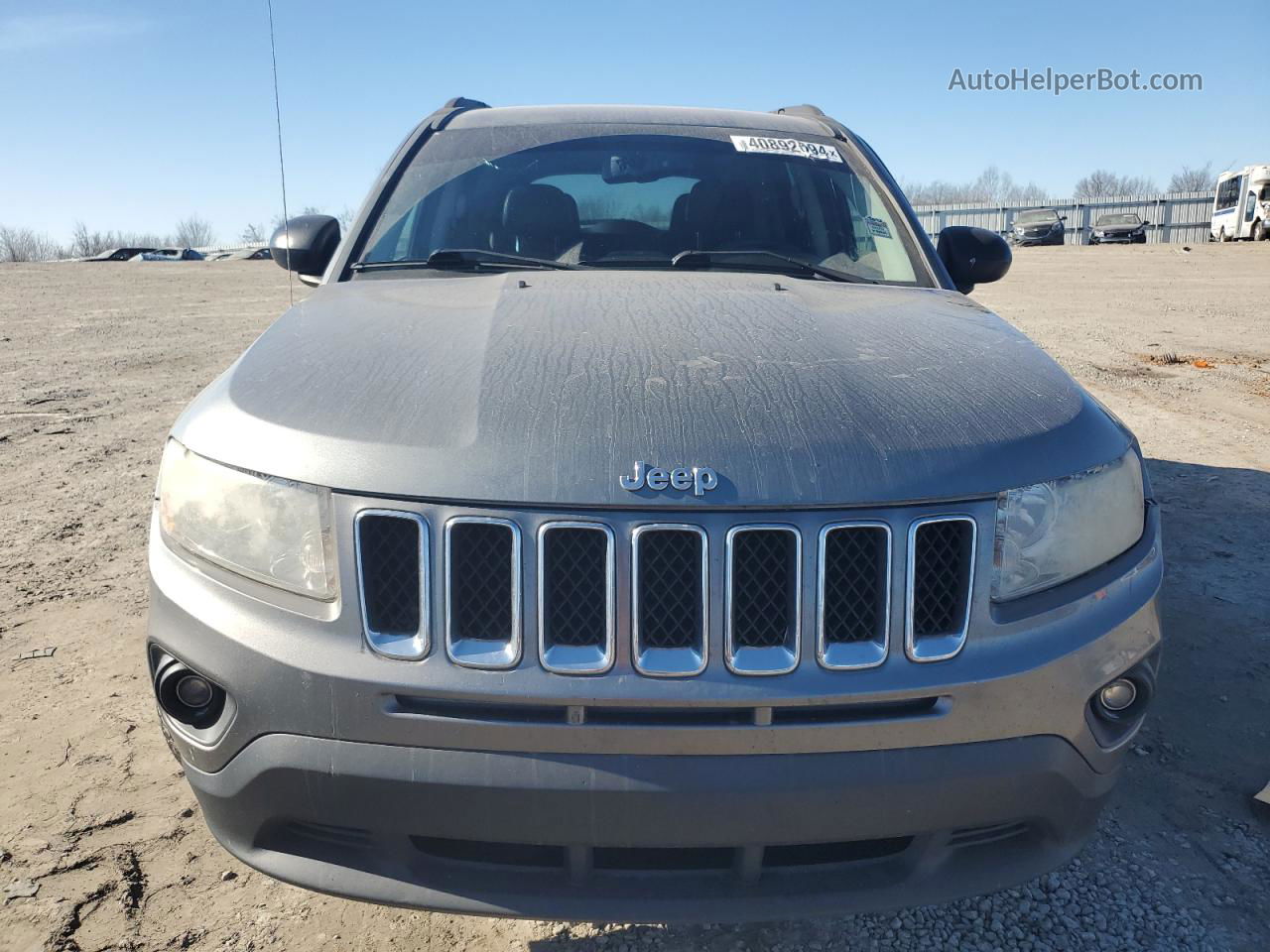 2013 Jeep Compass Latitude Gray vin: 1C4NJDEB6DD101448