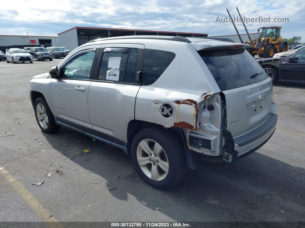 2013 Jeep Compass Latitude Silver vin: 1C4NJDEB6DD234758