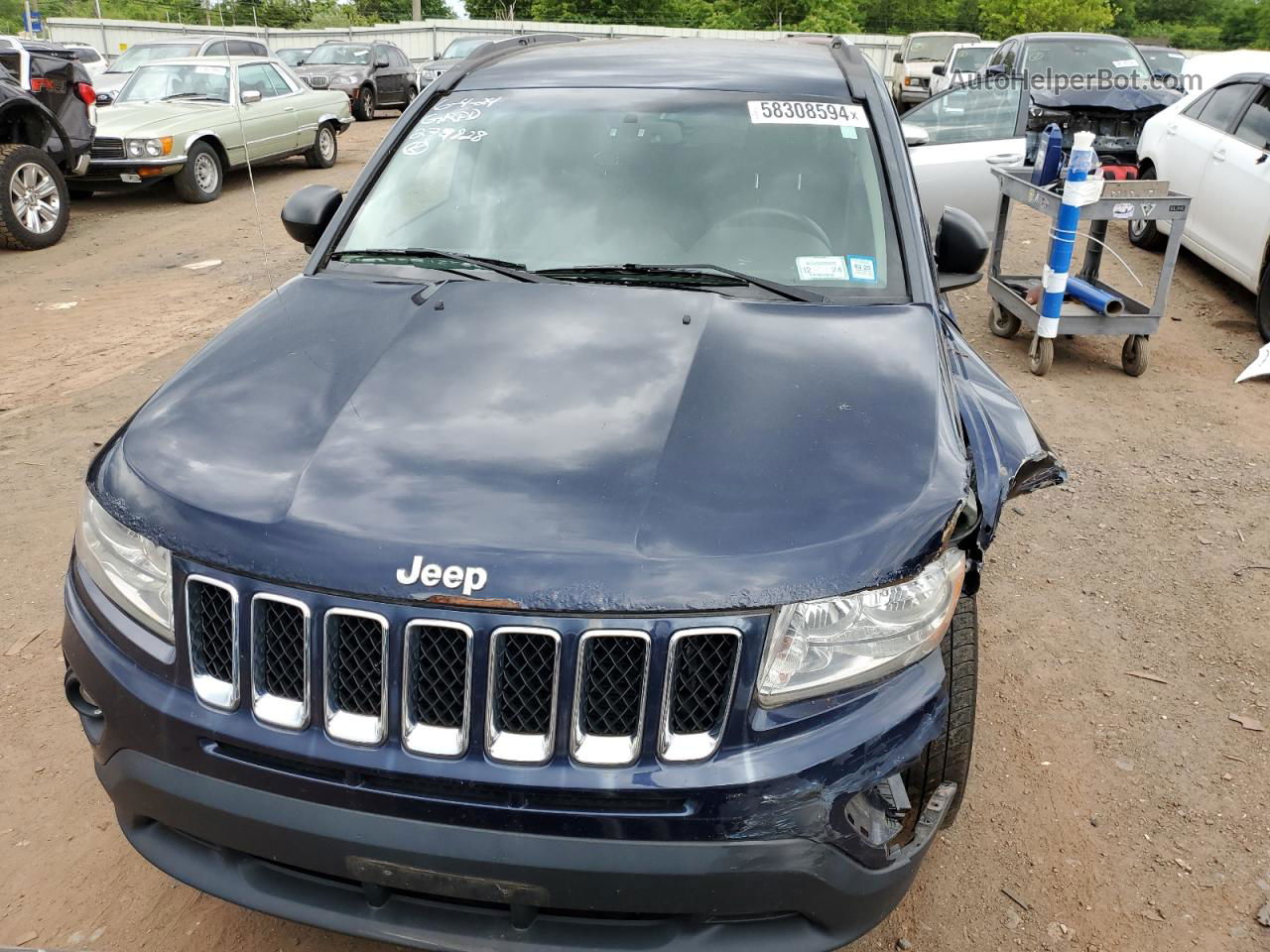 2013 Jeep Compass Latitude Blue vin: 1C4NJDEB6DD279828