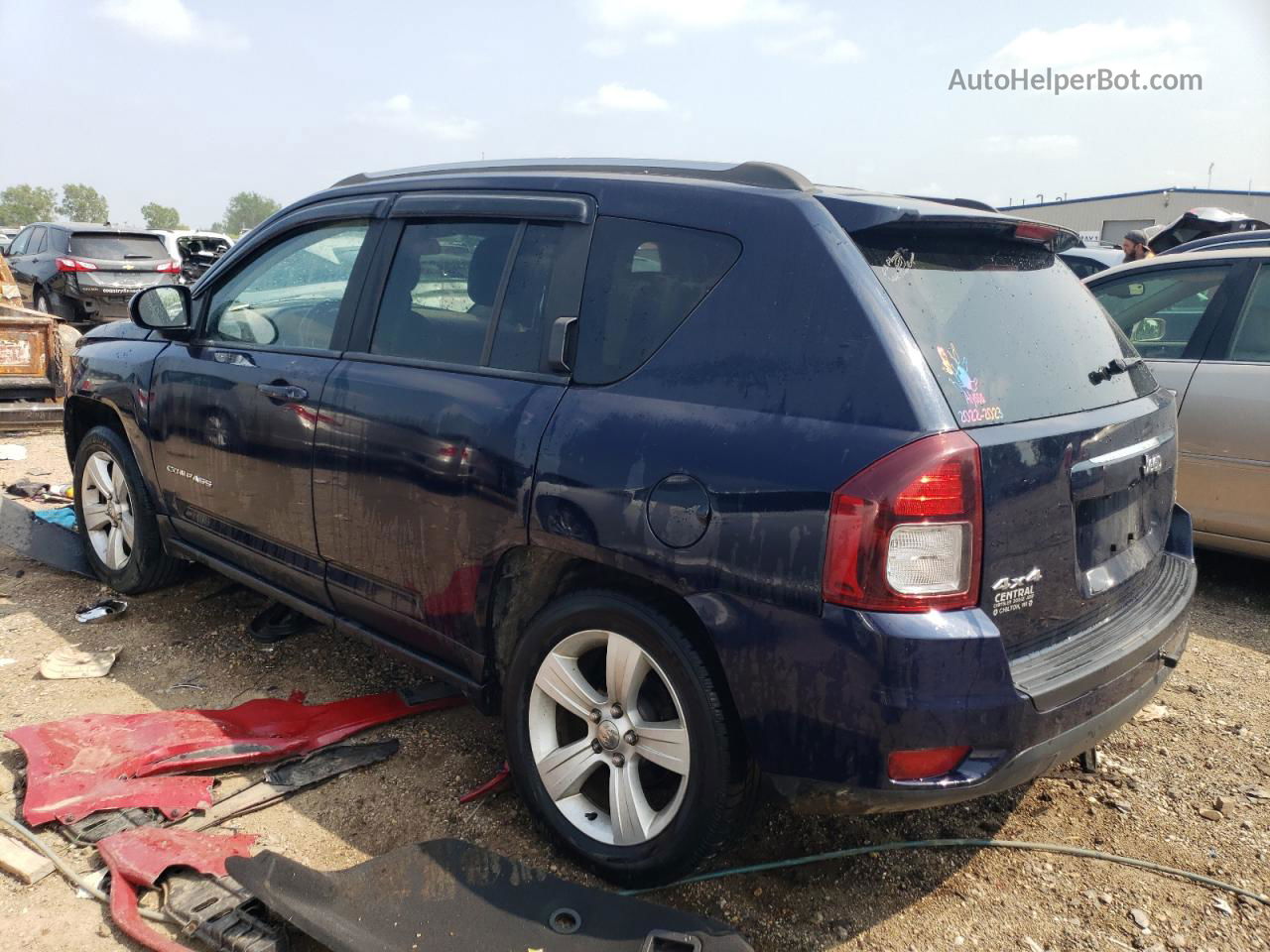 2014 Jeep Compass Latitude Синий vin: 1C4NJDEB6ED520997