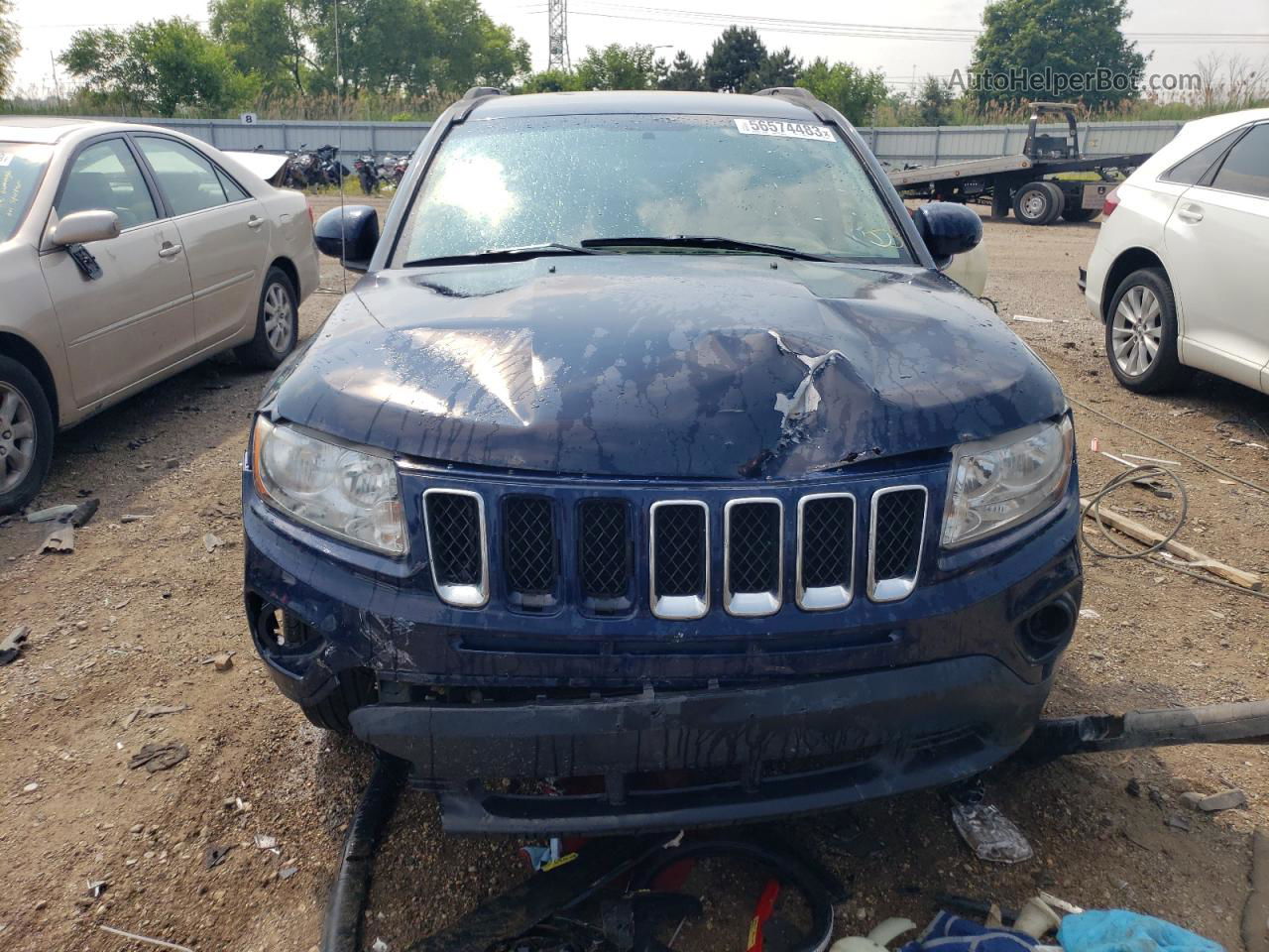 2014 Jeep Compass Latitude Blue vin: 1C4NJDEB6ED520997