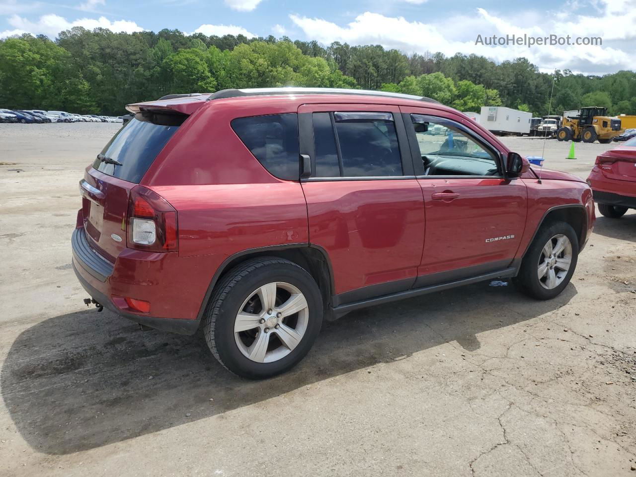 2014 Jeep Compass Latitude Red vin: 1C4NJDEB6ED621506