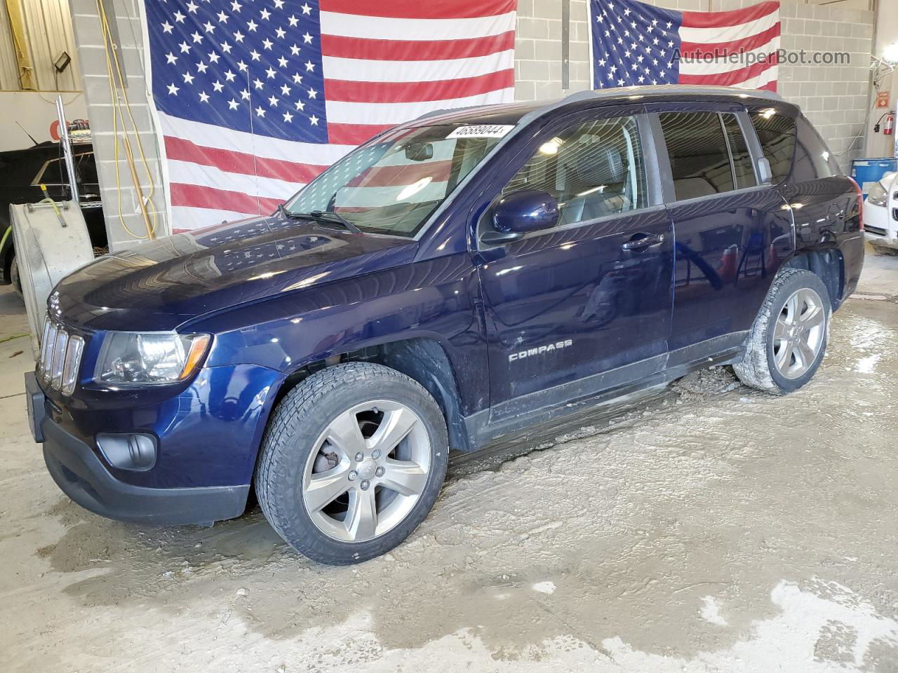 2014 Jeep Compass Latitude Blue vin: 1C4NJDEB6ED651489