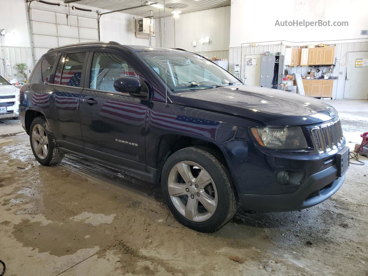 2014 Jeep Compass Latitude Blue vin: 1C4NJDEB6ED651489