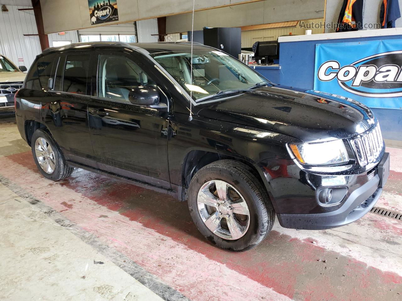 2014 Jeep Compass Latitude Black vin: 1C4NJDEB6ED852566