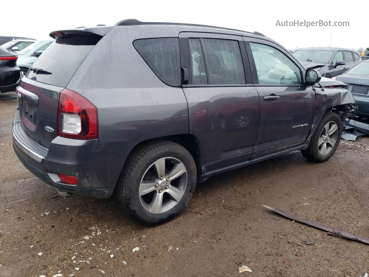 2016 Jeep Compass Latitude Gray vin: 1C4NJDEB6GD799354